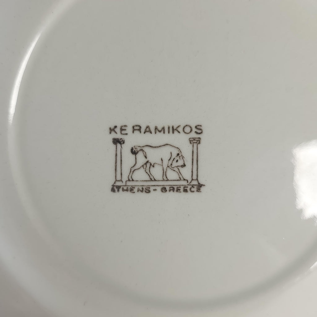 Set of 6 Greek Bread or Dessert Plates, Rococo Home Decor