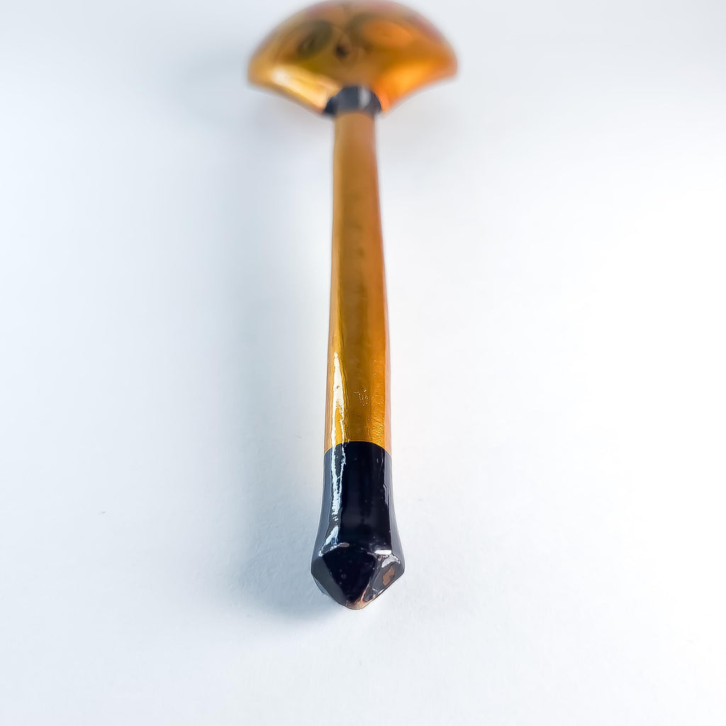 Khokhloma Spoon, Vintage Wooden Utensil Collectible