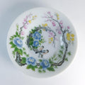 Vintage Japanese Porcelain Bowl: Birds and Floral Scene