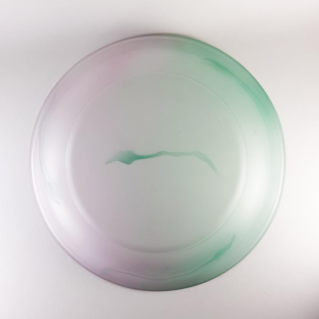 Marble Effect Glass Fruit Bowl