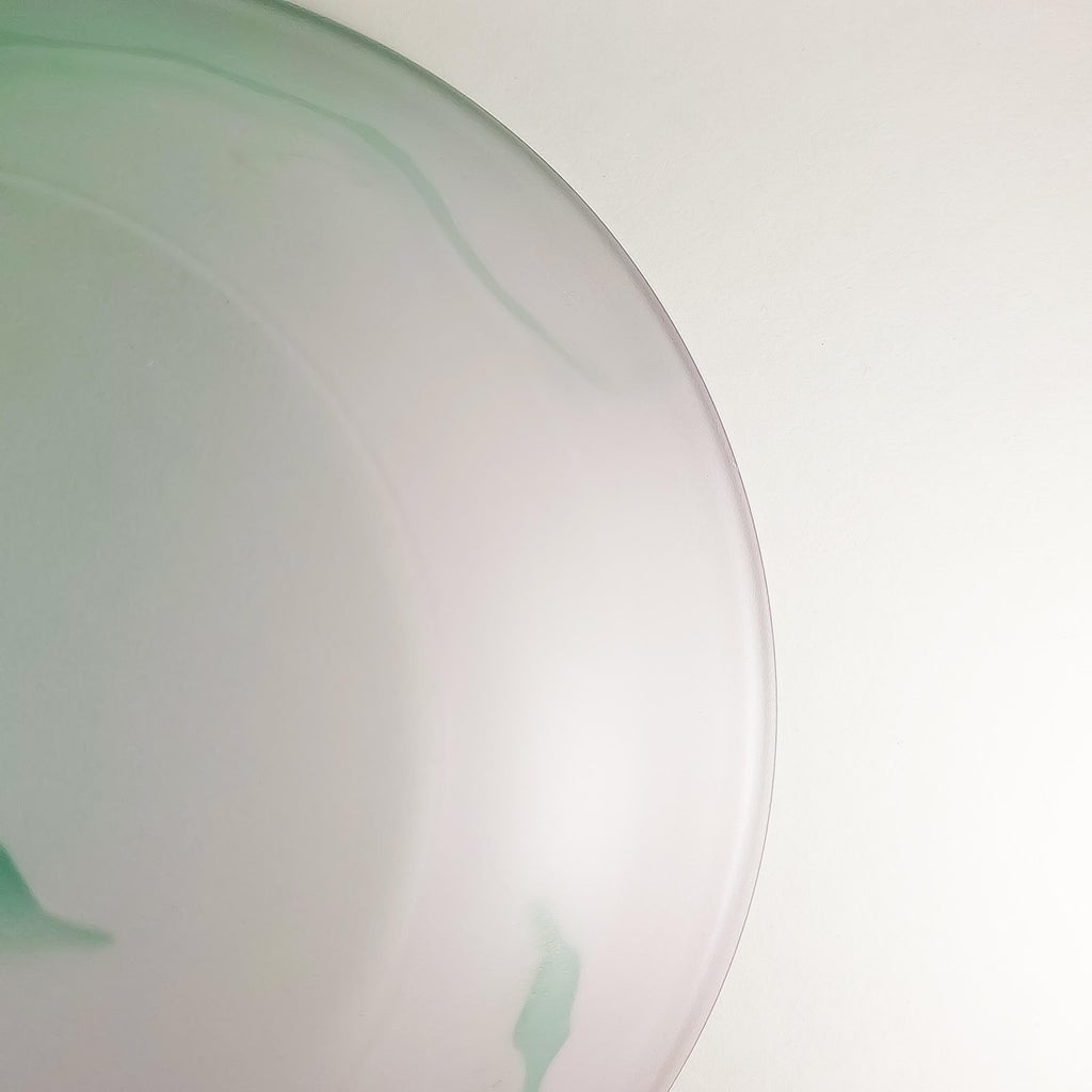 Marble Effect Glass Fruit Bowl