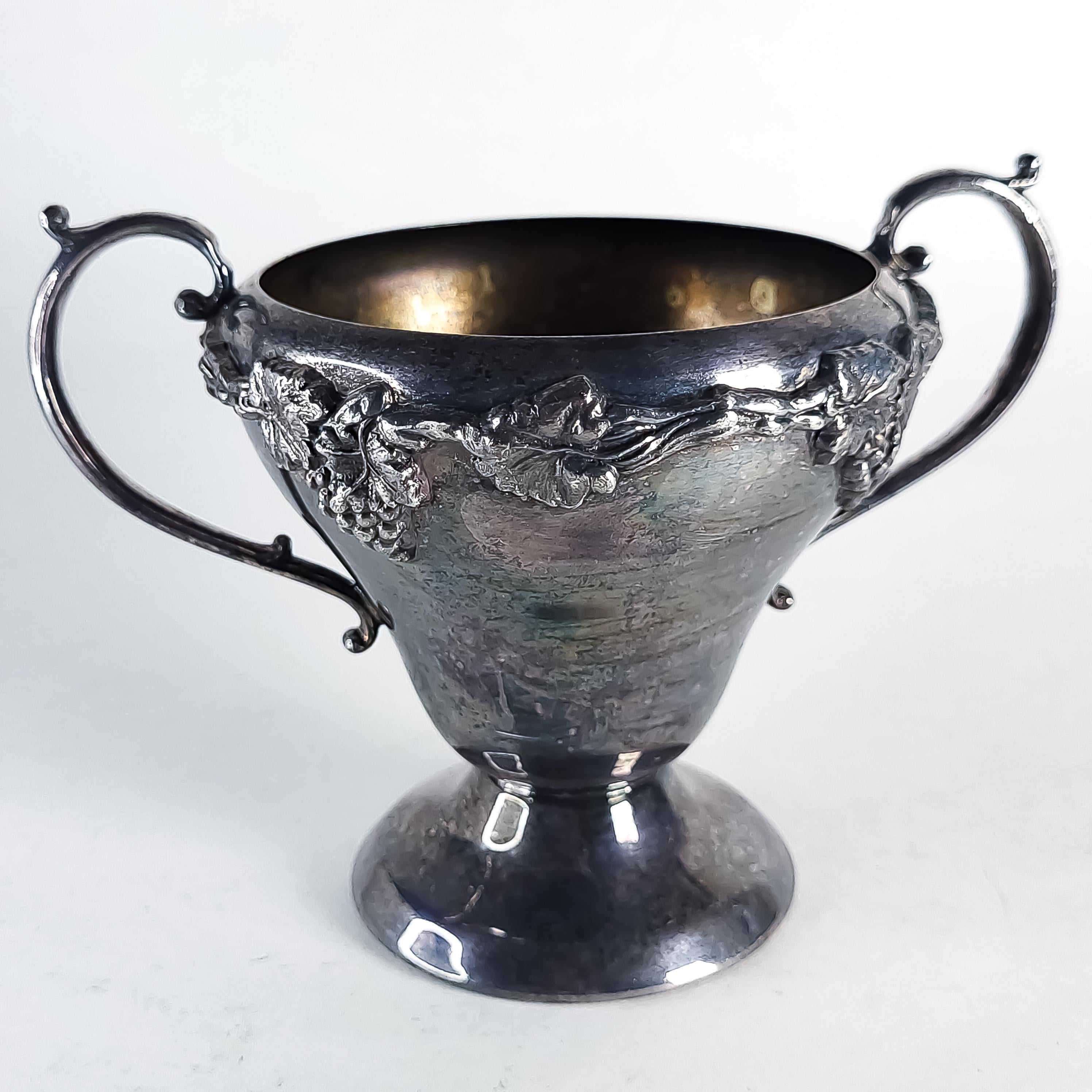 Silver Plated Creamer & Sugar Set with Tray
