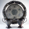 Silver Plated Creamer & Sugar Set with Tray