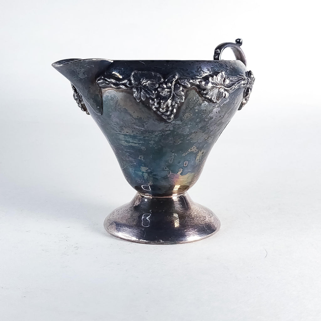 Silver Plated Creamer & Sugar Set with Tray