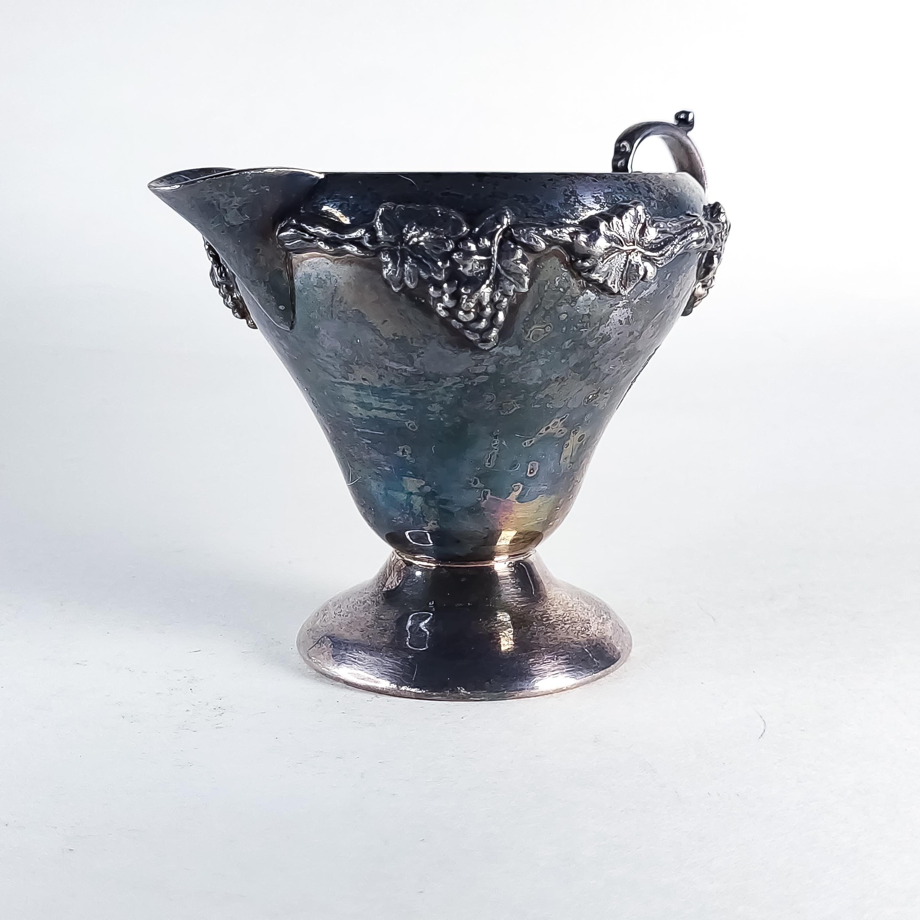 Silver Plated Creamer & Sugar Set with Tray