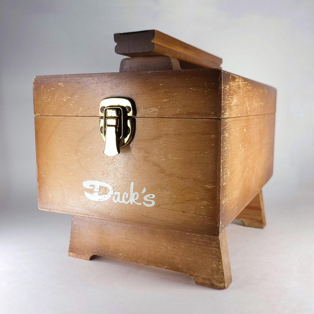 Dack's Wooden Shoe Shine Box with Storage