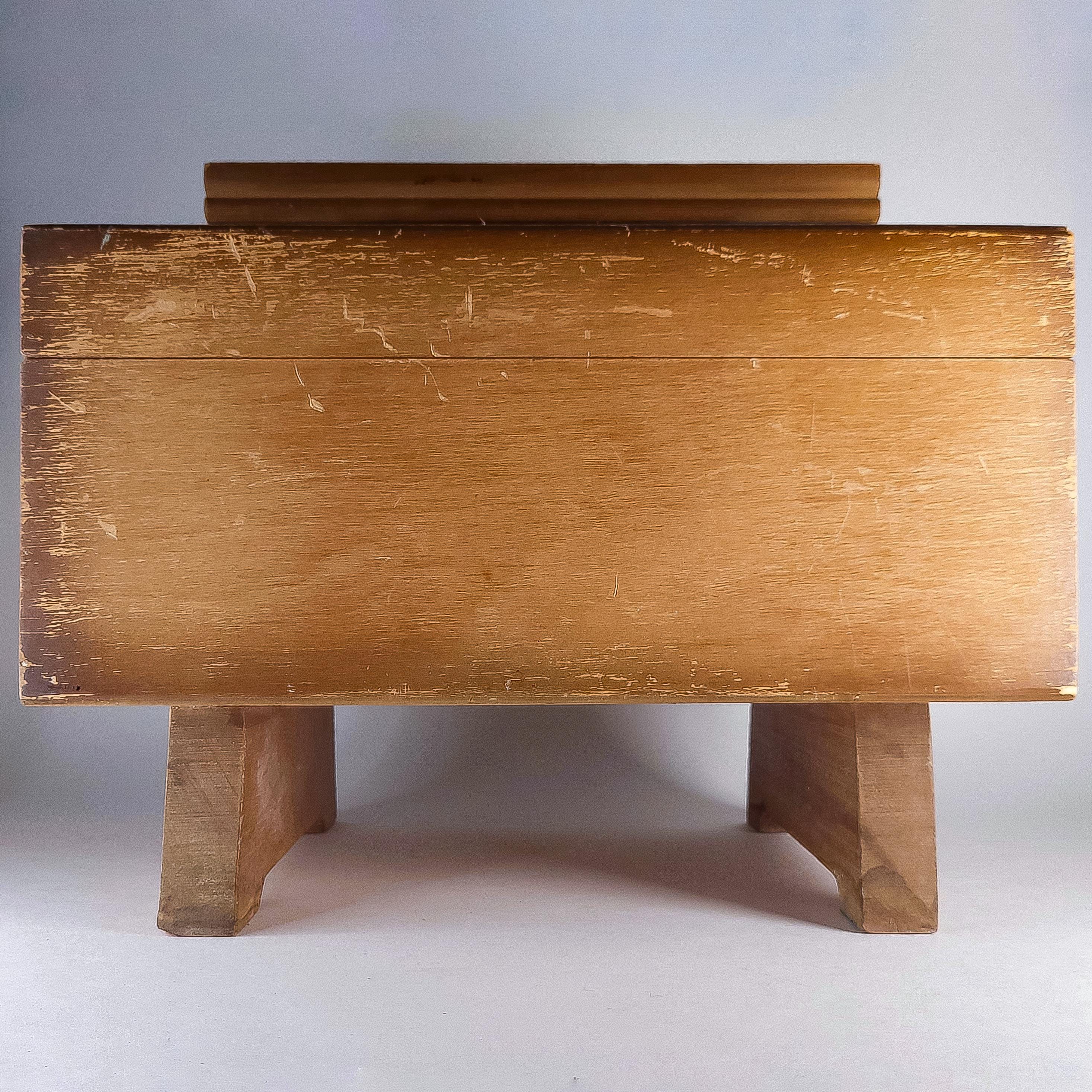 Dack's Wooden Shoe Shine Box with Storage