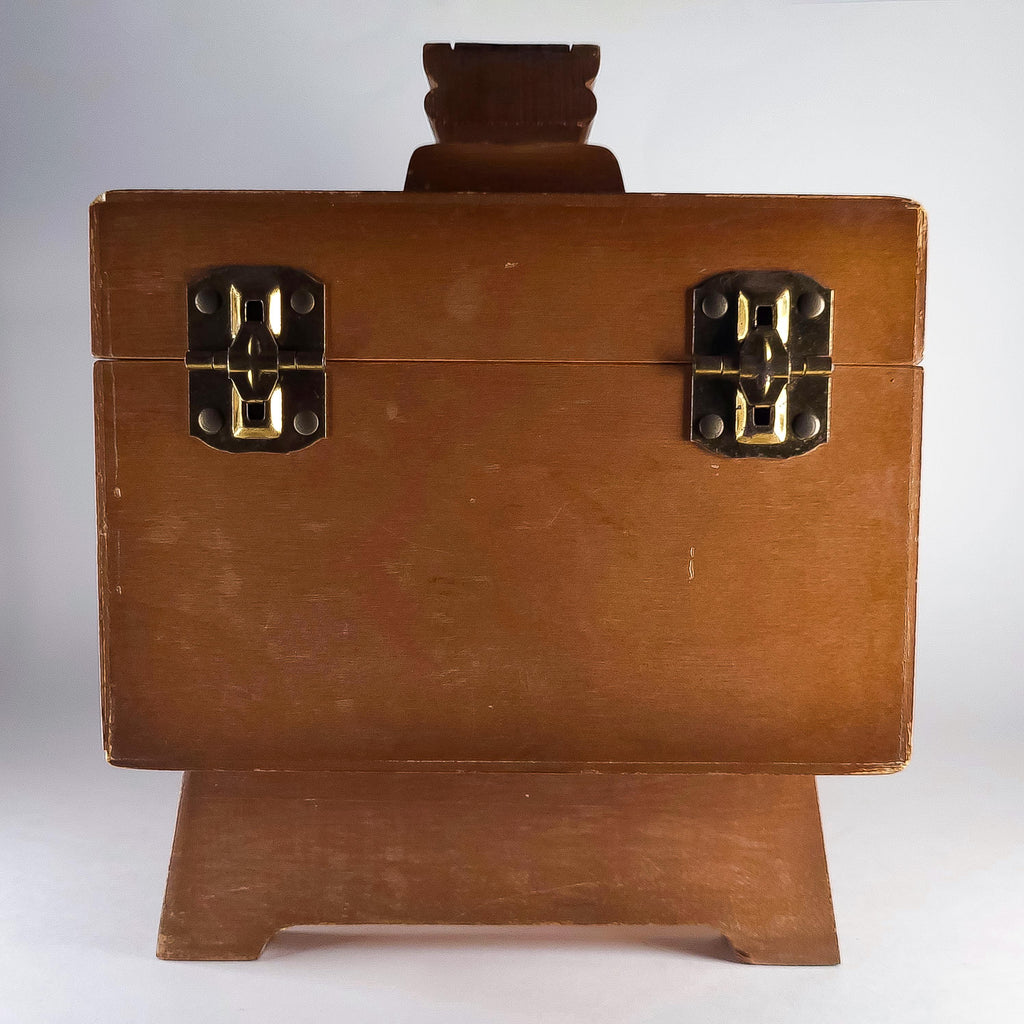 Dack's Wooden Shoe Shine Box with Storage