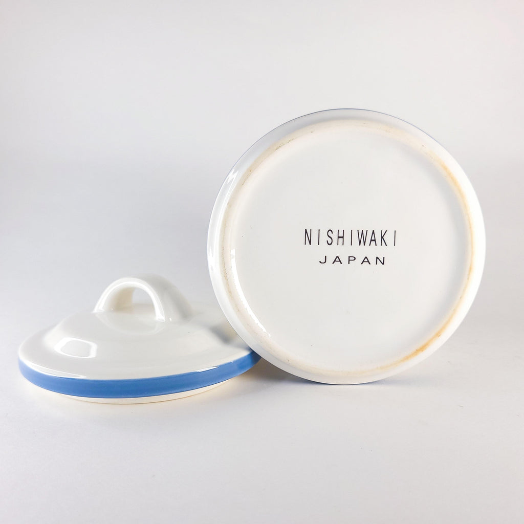 Vintage Japanese Nishiwaki Lidded Jar