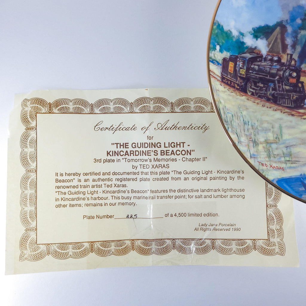Vintage Collectible Plate: “The Guiding Light” by Ted Xaras