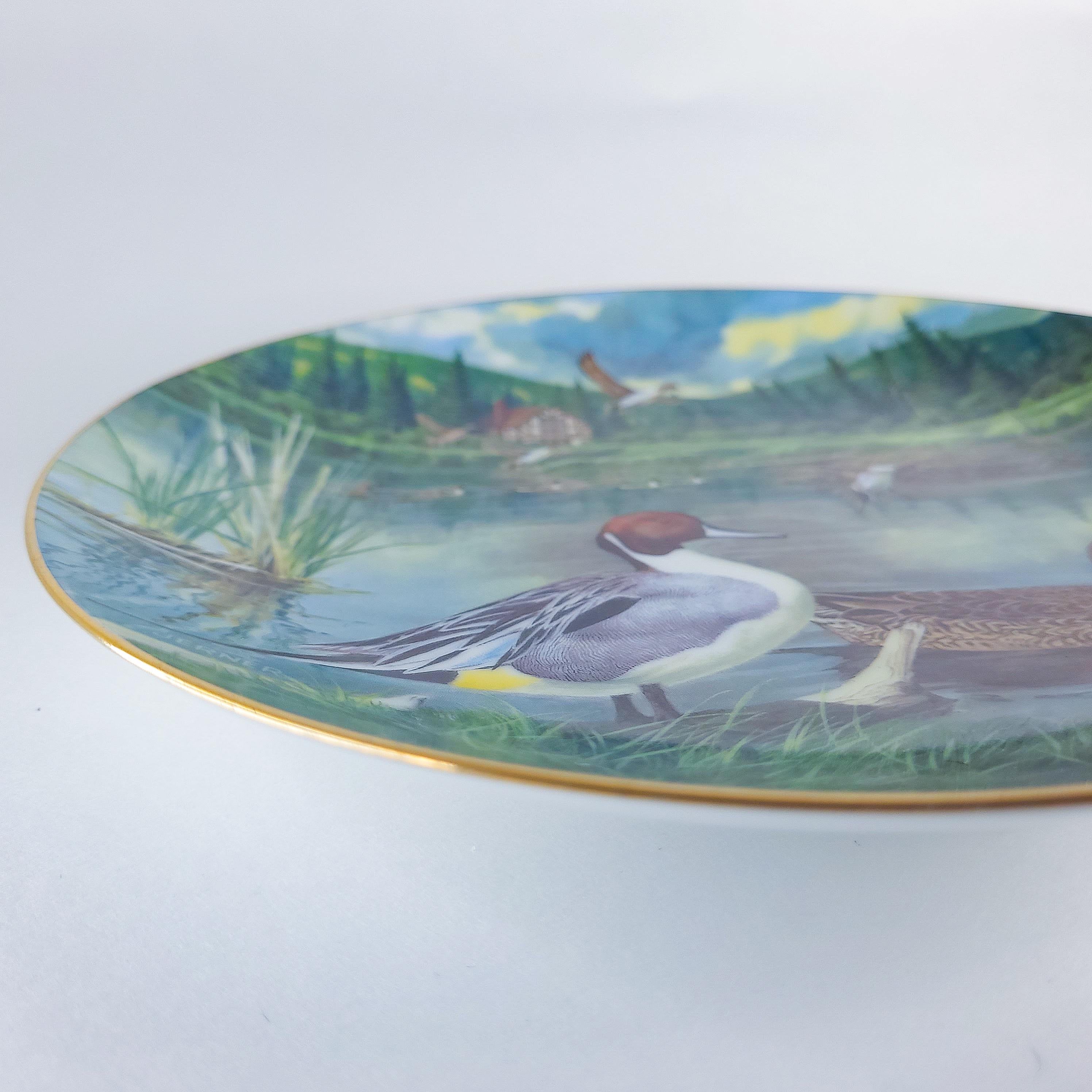 Vintage Collectible, 1986 “The Pintail” Plate by Bart Jerner