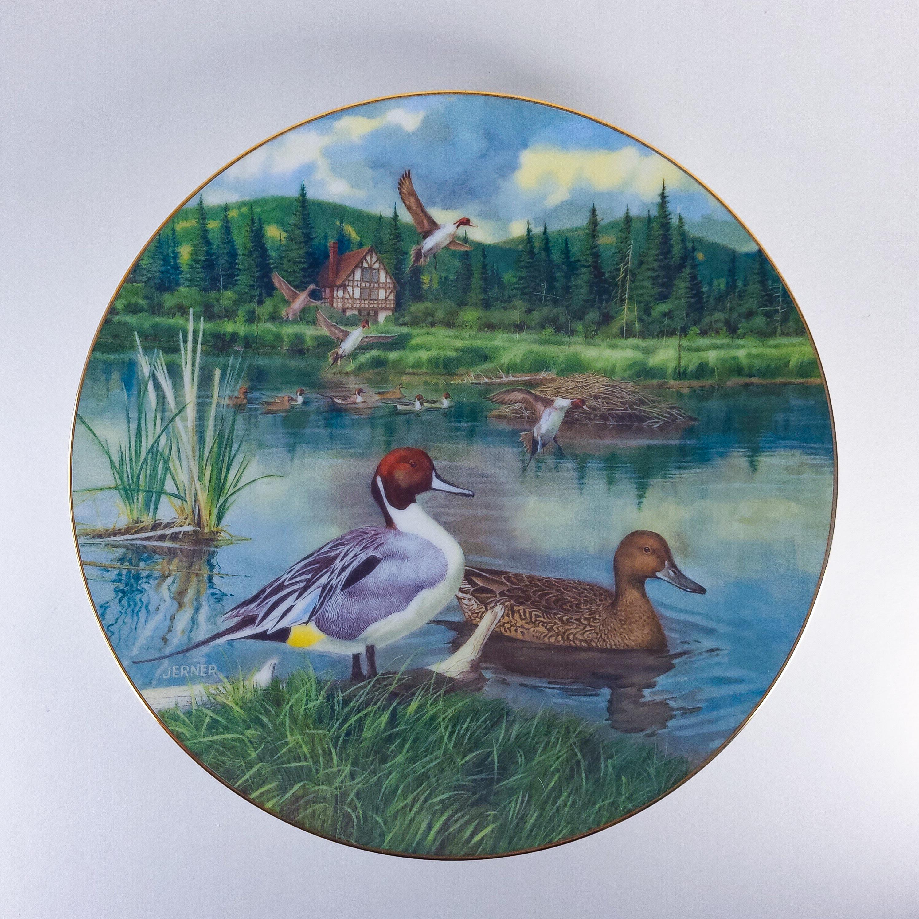 Vintage Collectible, 1986 “The Pintail” Plate by Bart Jerner