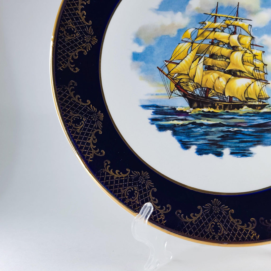 Vintage Royal Falcon Ware Plate, Nautical Decor