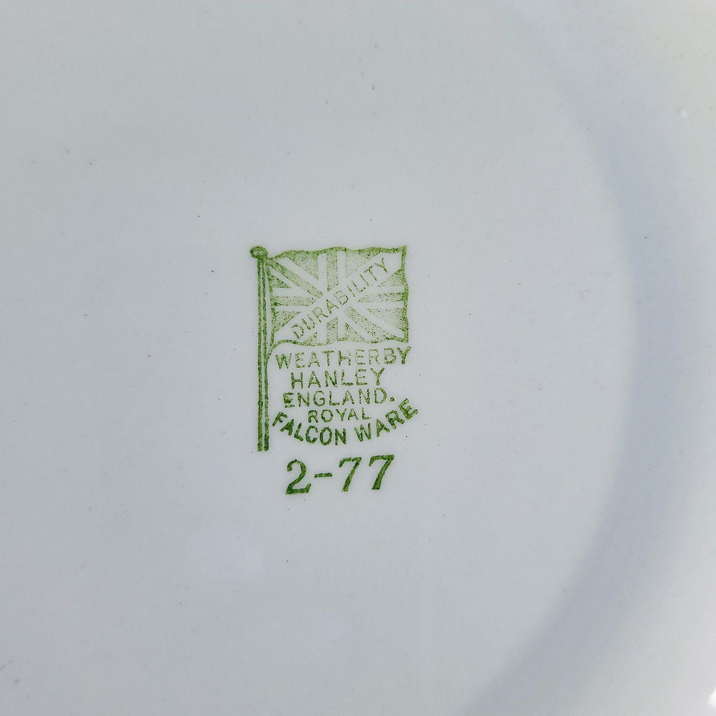 Vintage Royal Falcon Ware Plate, Nautical Decor