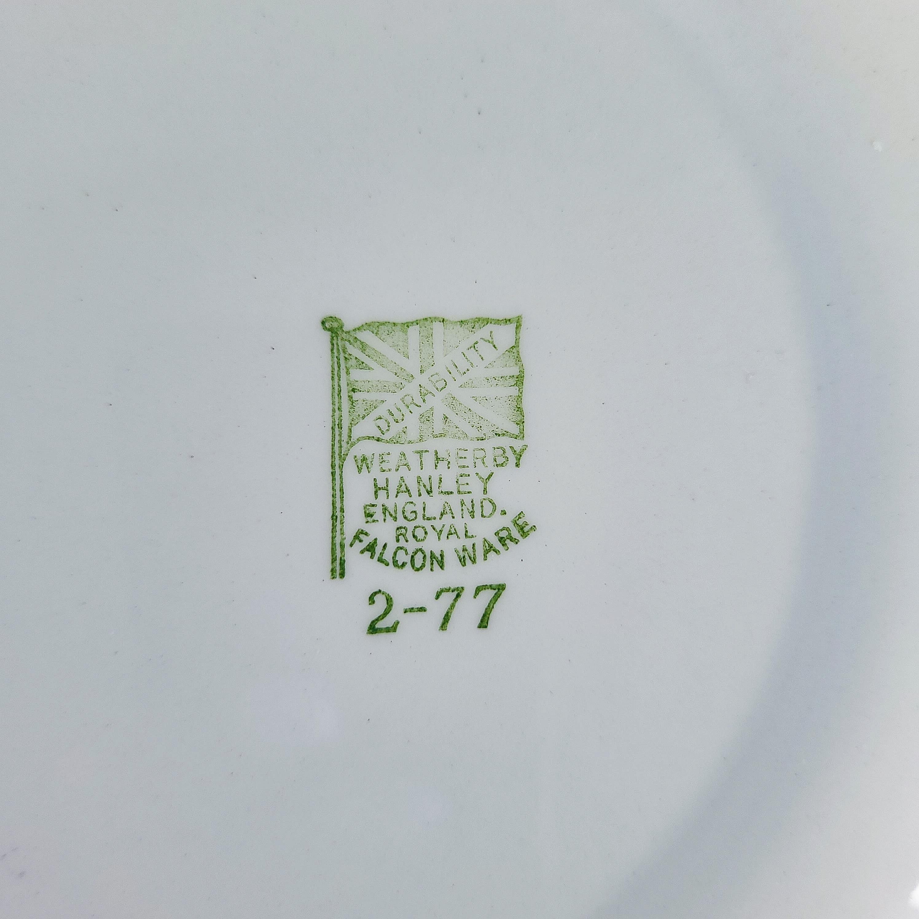 Vintage Royal Falcon Ware Plate, Nautical Decor
