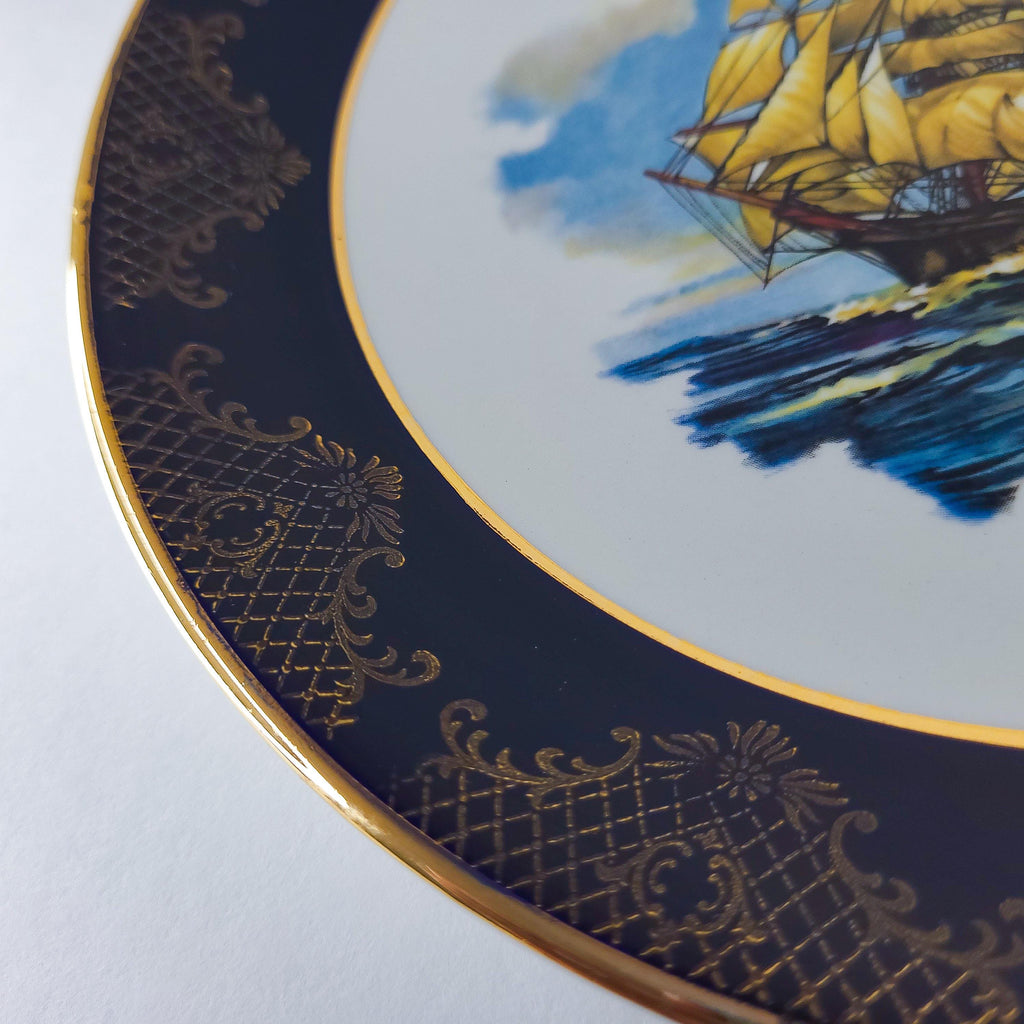 Vintage Royal Falcon Ware Plate, Nautical Decor