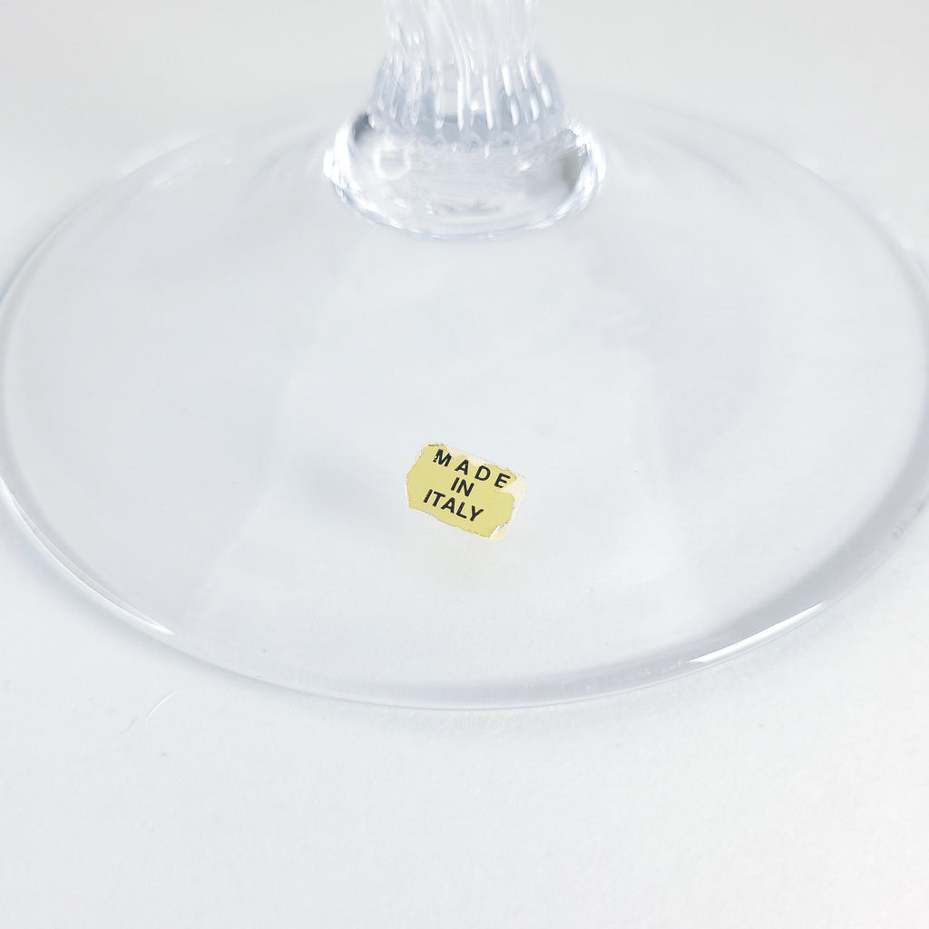 Vintage Milk Glass Compote with Scalloped Rim