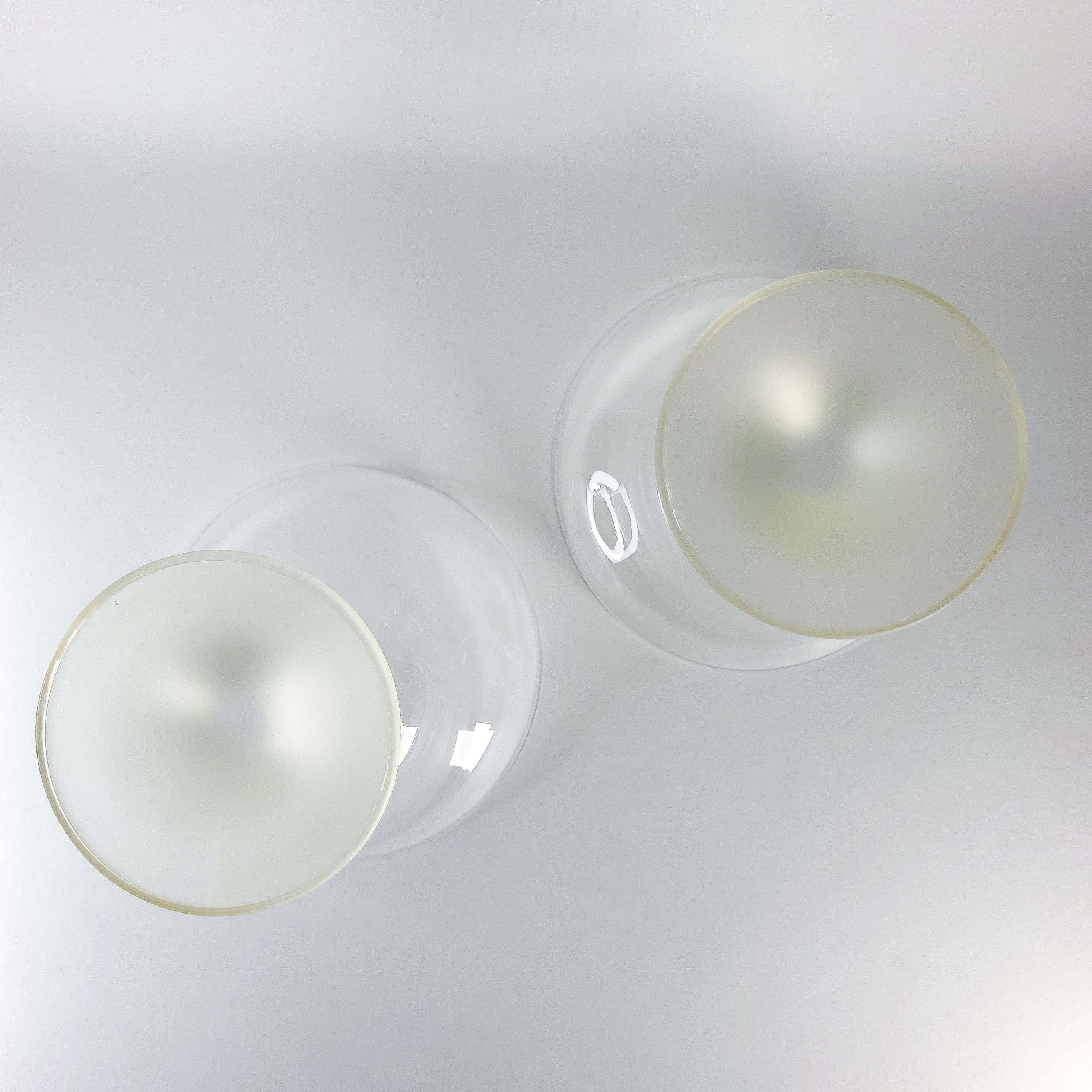 Vintage Footed Dessert Glasses, Set of 2