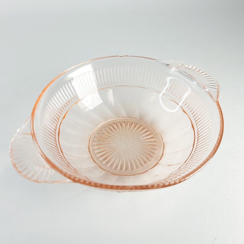 Coronation Pink Depression Glass Bowl: Hocking Glass
