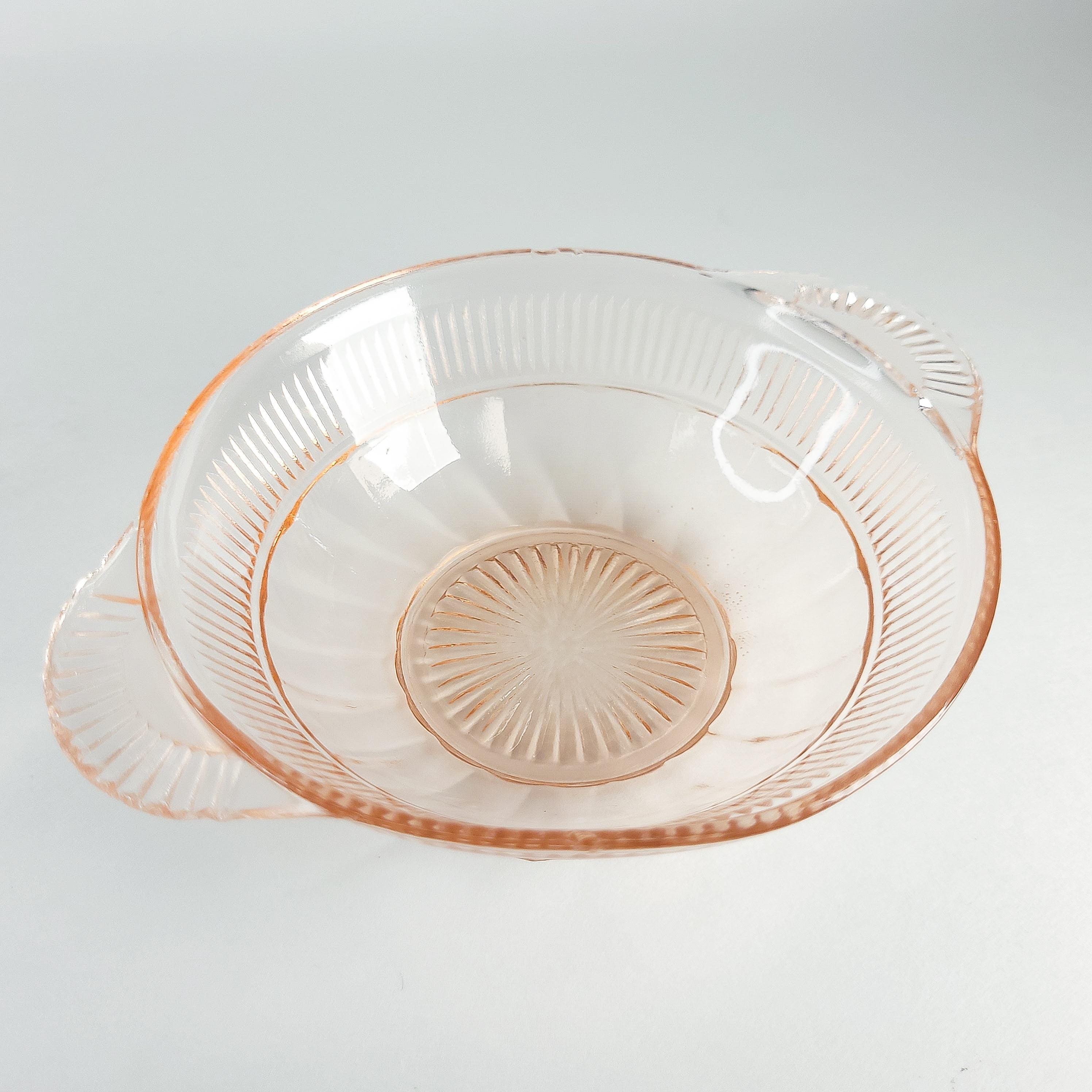 Coronation Pink Depression Glass Bowl: Hocking Glass
