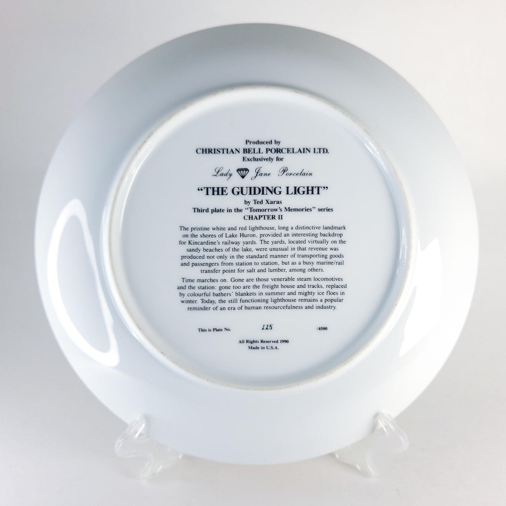 Vintage Collectible Plate: “The Guiding Light” by Ted Xaras