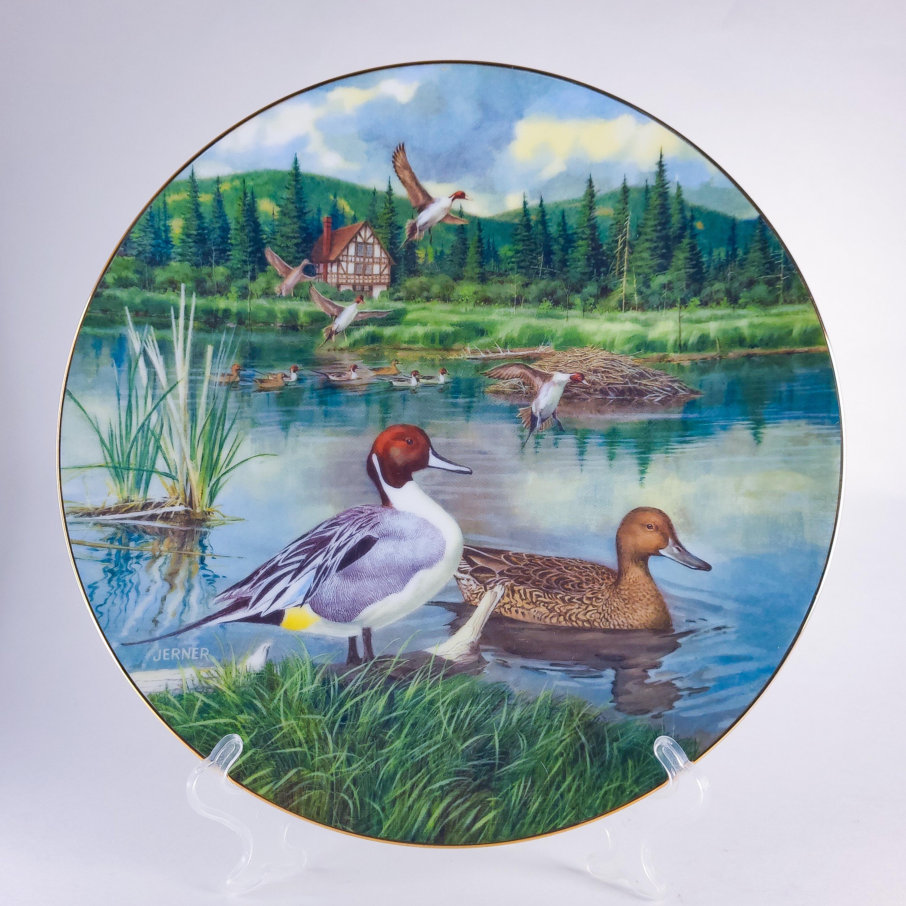 Vintage Collectible, 1986 “The Pintail” Plate by Bart Jerner