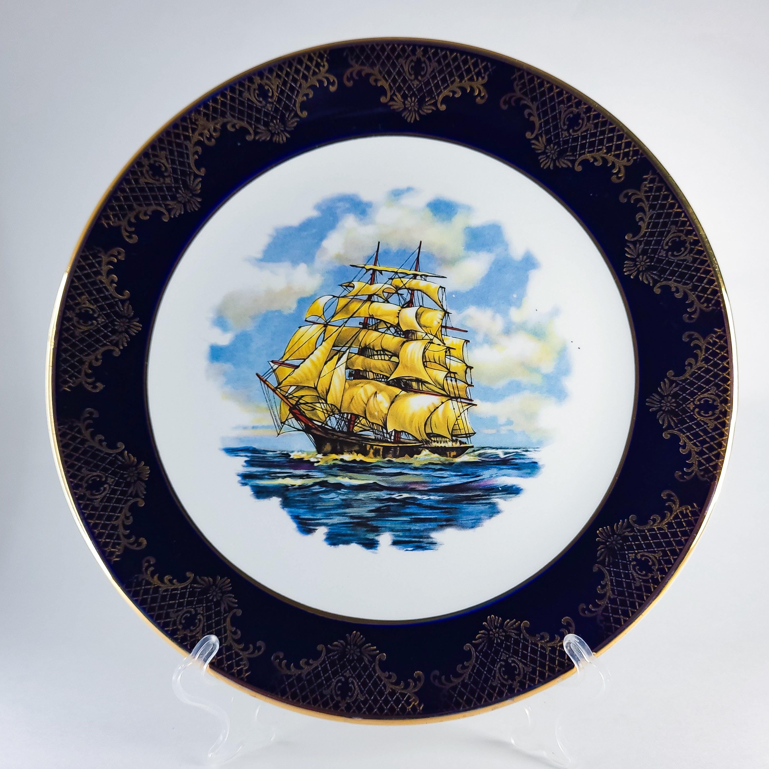 Vintage Royal Falcon Ware Plate, Nautical Decor