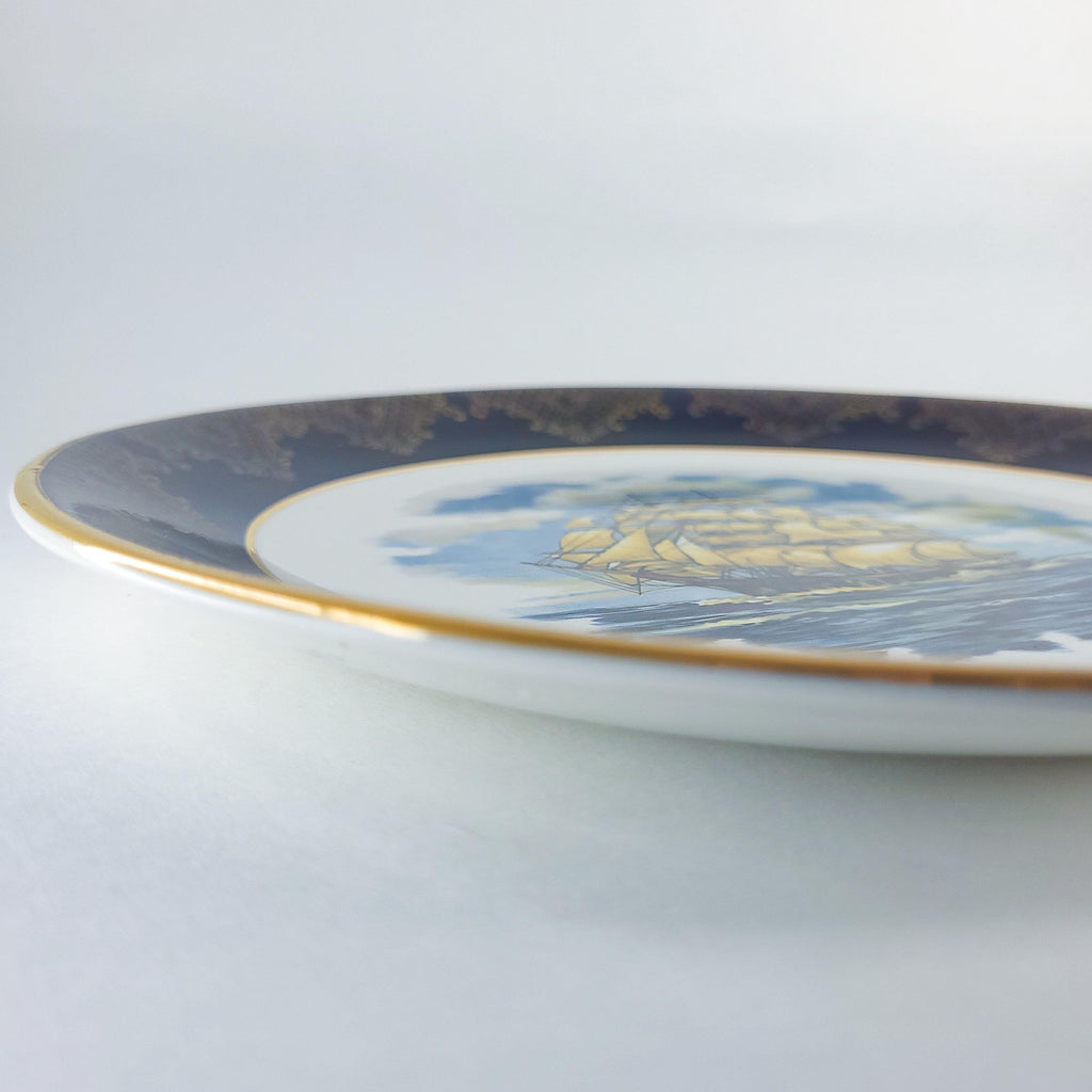 Vintage Royal Falcon Ware Plate, Nautical Decor