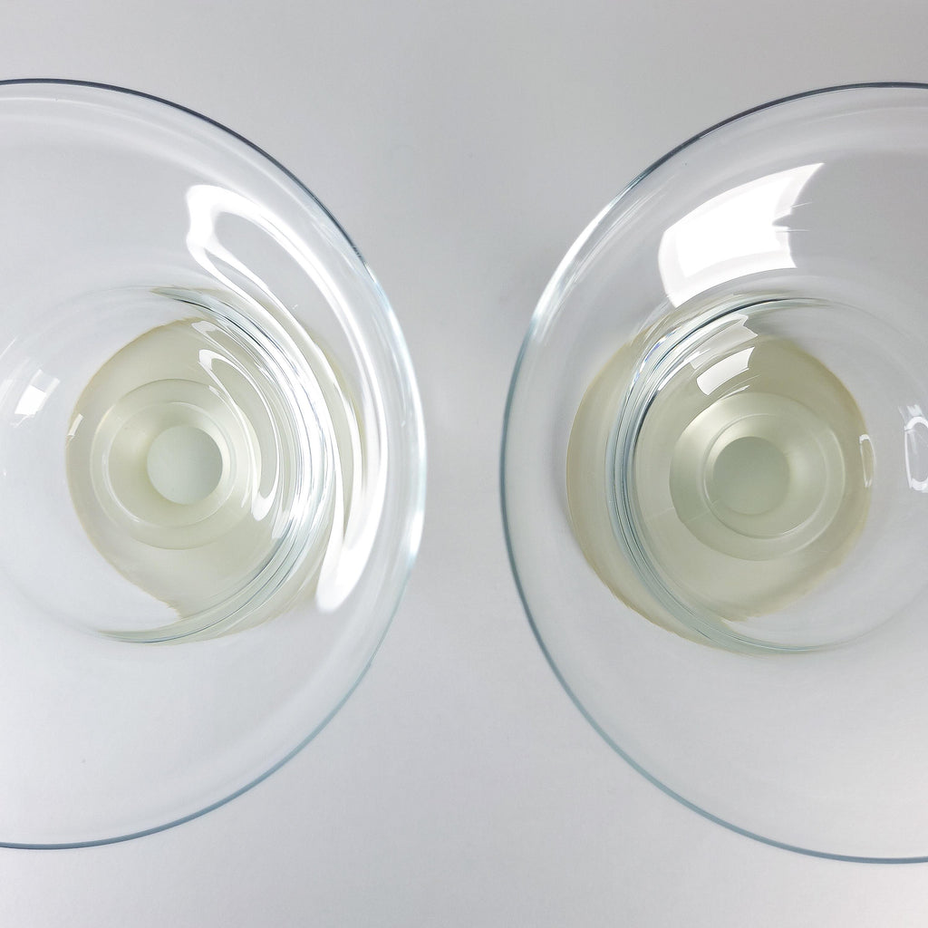 Vintage Footed Dessert Glasses, Set of 2