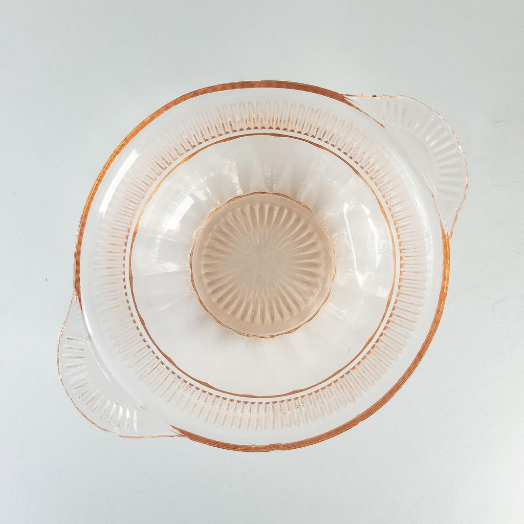 Coronation Pink Depression Glass Bowl: Hocking Glass