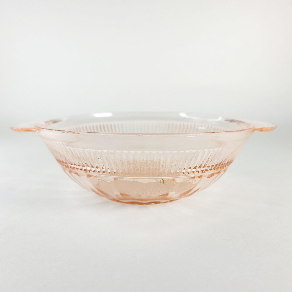 Coronation Pink Depression Glass Bowl: Hocking Glass