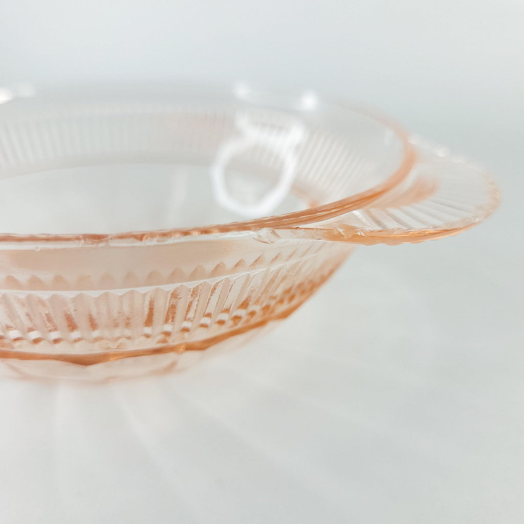Coronation Pink Depression Glass Bowl: Hocking Glass