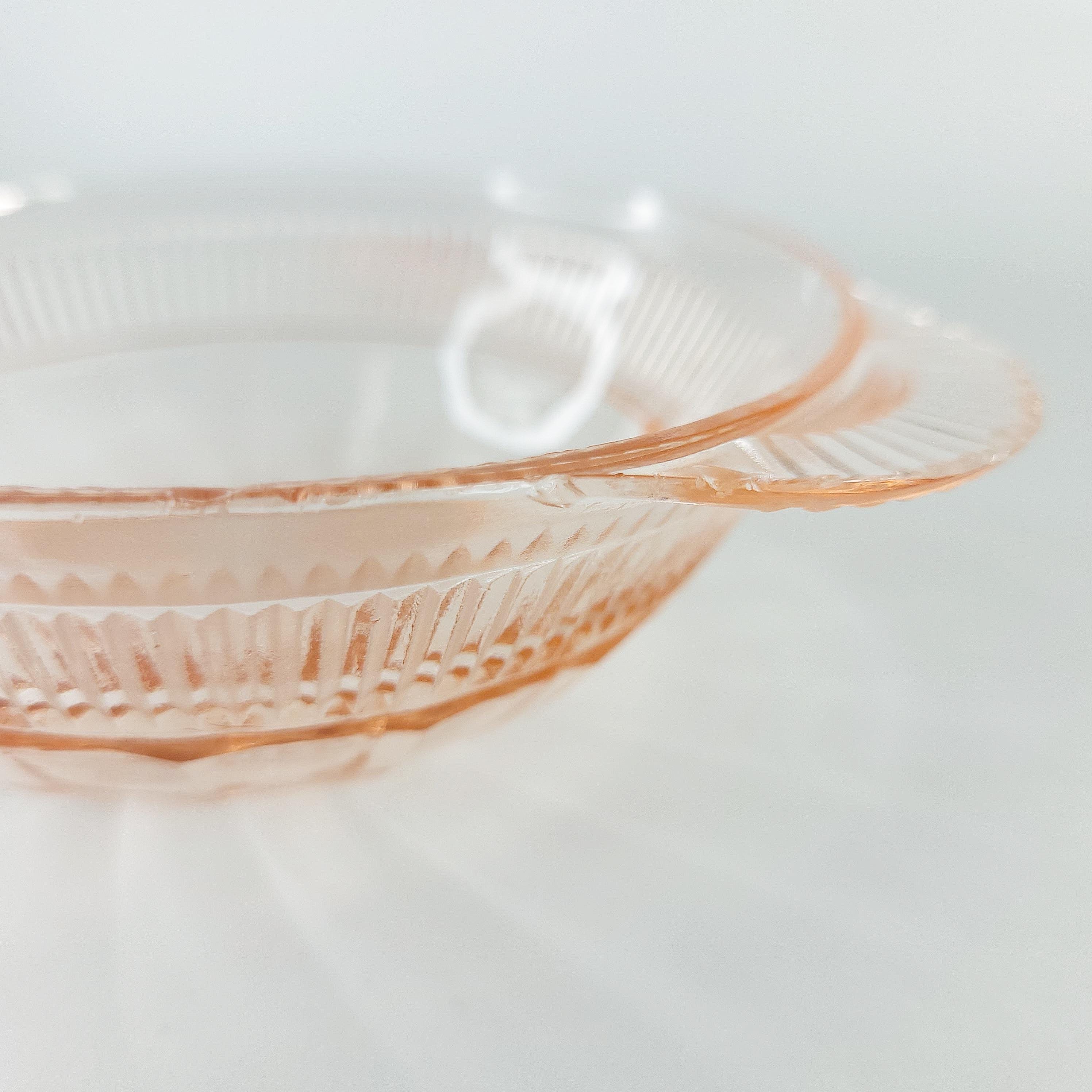 Coronation Pink Depression Glass Bowl: Hocking Glass