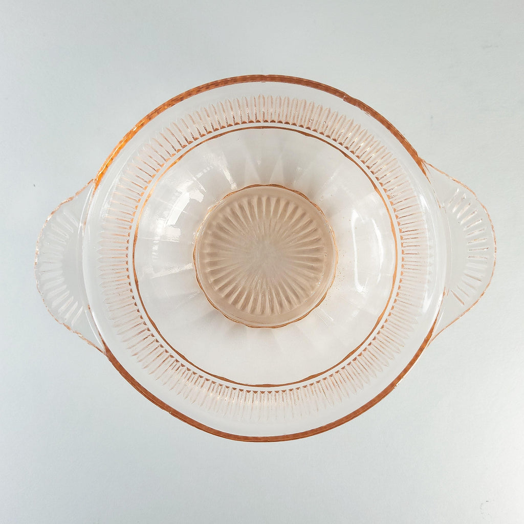 Coronation Pink Depression Glass Bowl: Hocking Glass