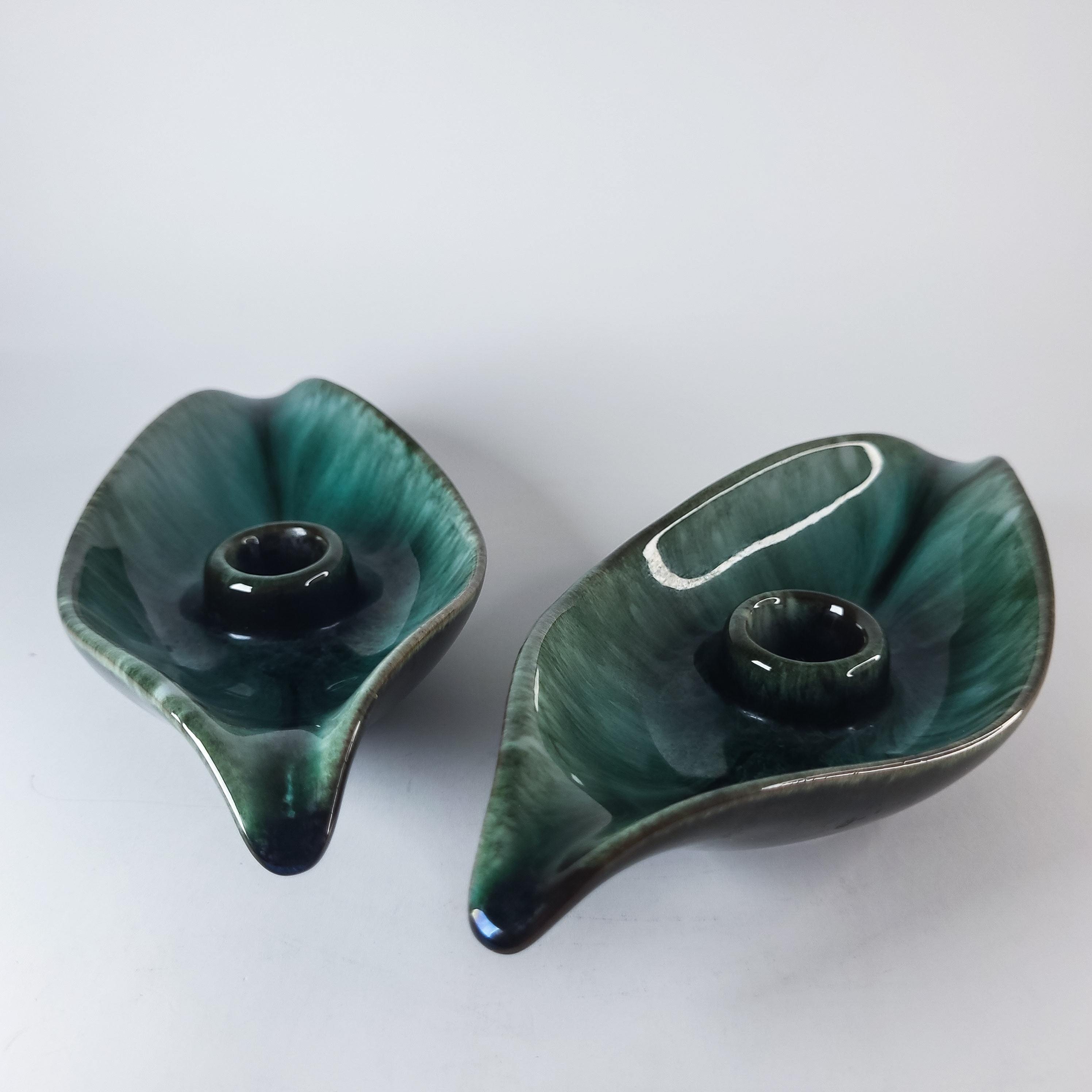 Blue Mountain Pottery Candle Holders
