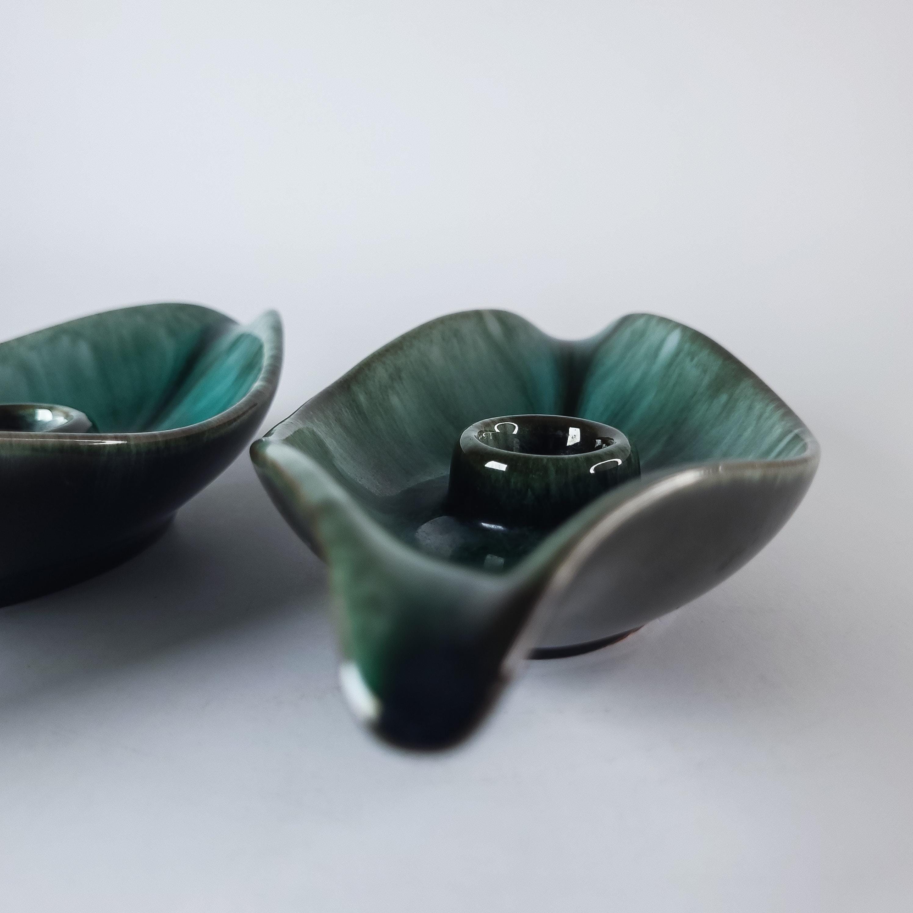 Blue Mountain Pottery Candle Holders