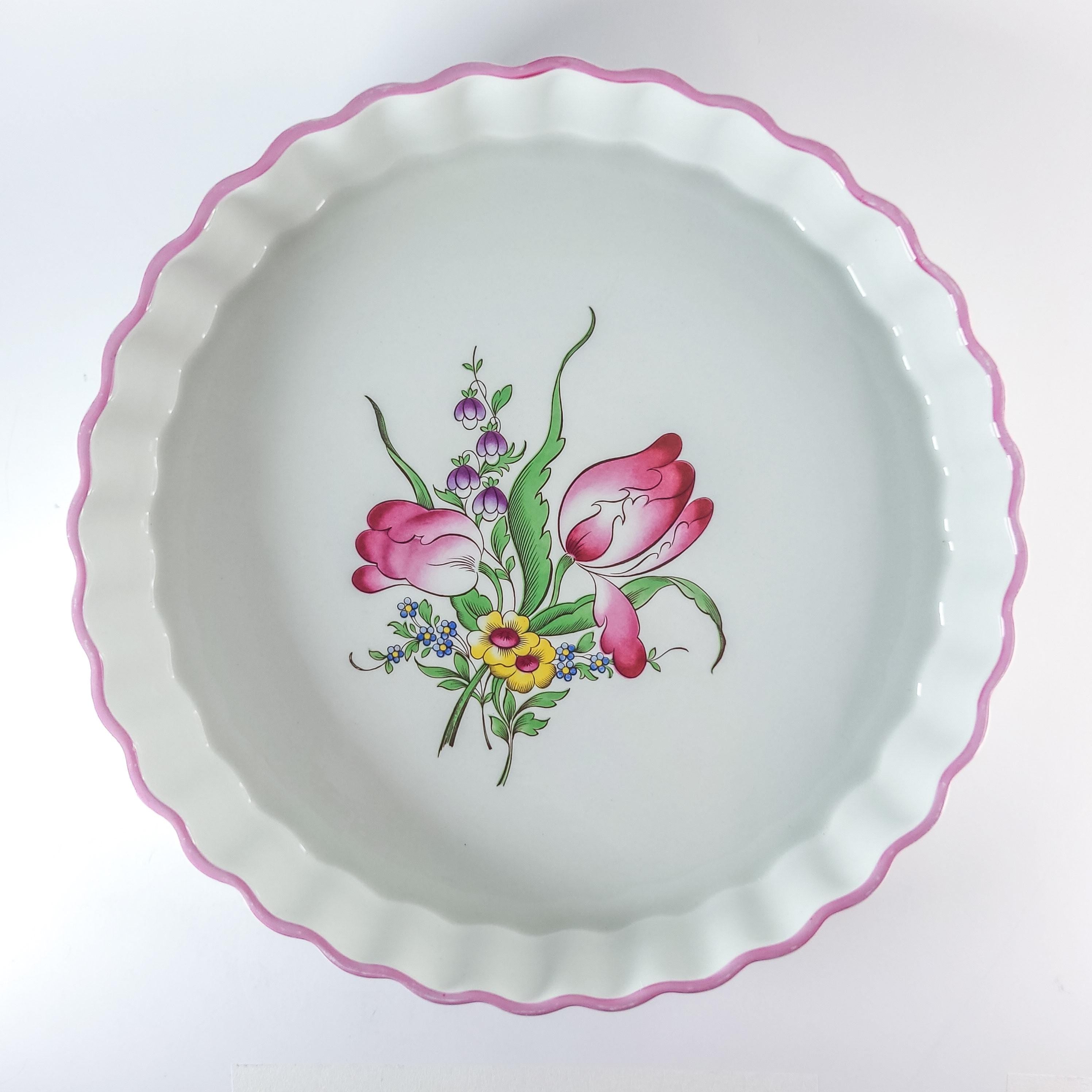 Vintage Quiche Dish, Freezer & Microwave Safe