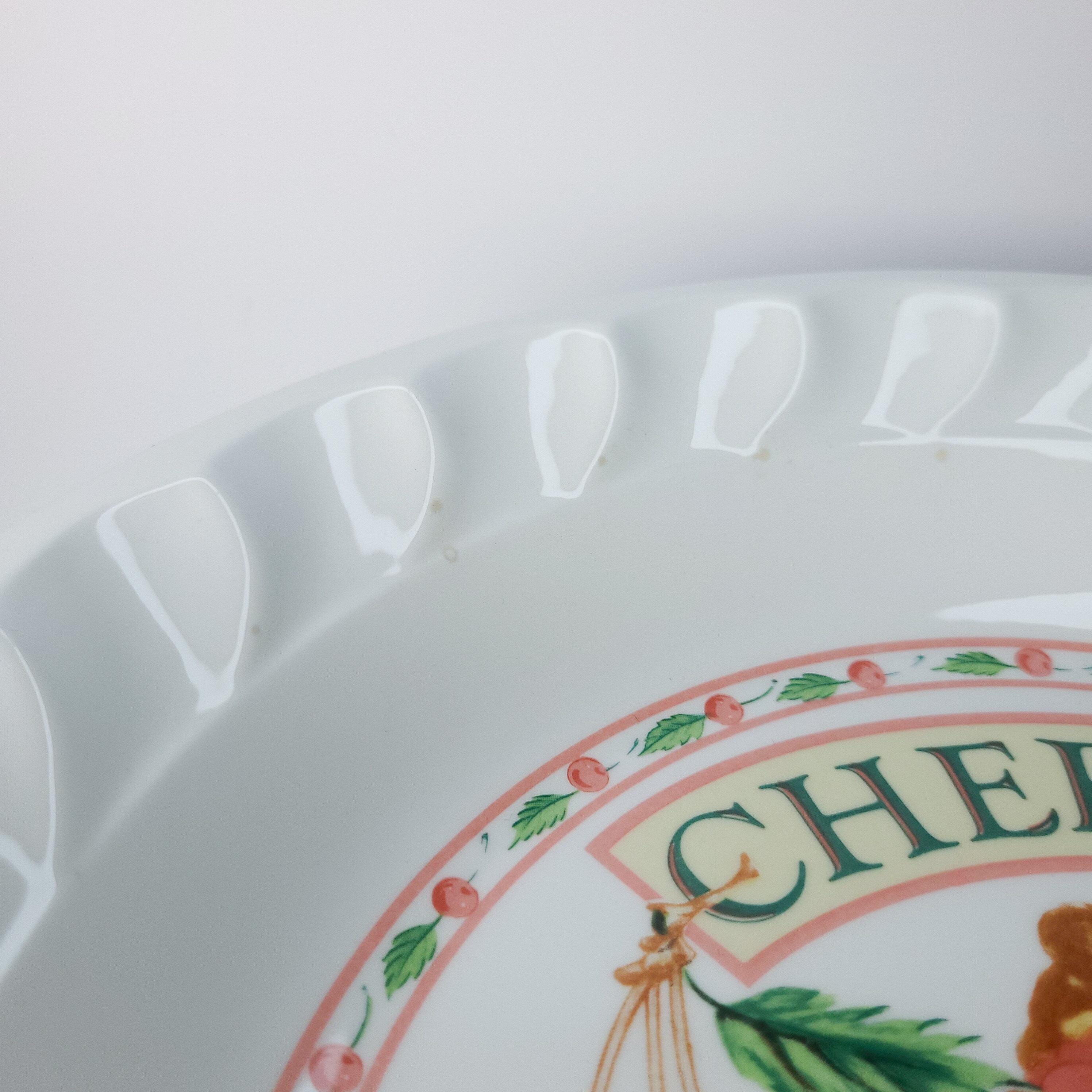 Vintage Cherry Pie Recipe Plate