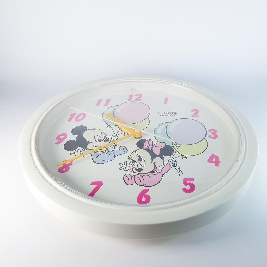 Vintage Mickey Mouse Wall Clock, Disney Nursery Decor