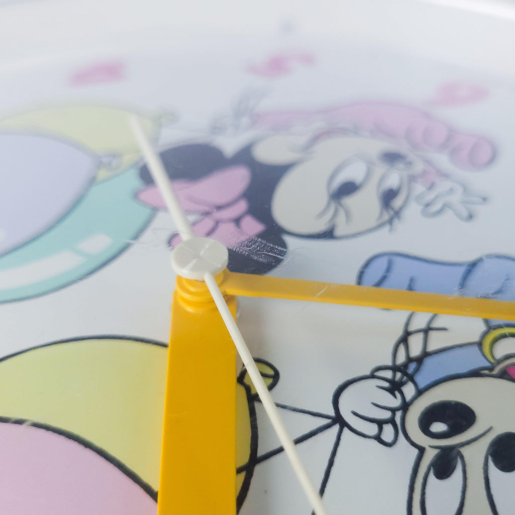 Vintage Mickey Mouse Wall Clock, Disney Nursery Decor