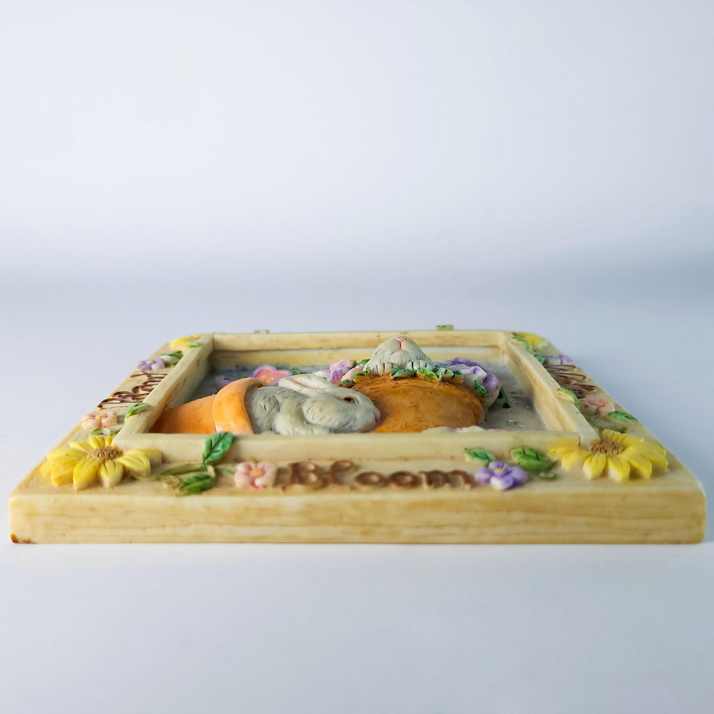 Vintage Spring Wall Art, Russ Berrie “Nature’s Wonder” Easter Bunny