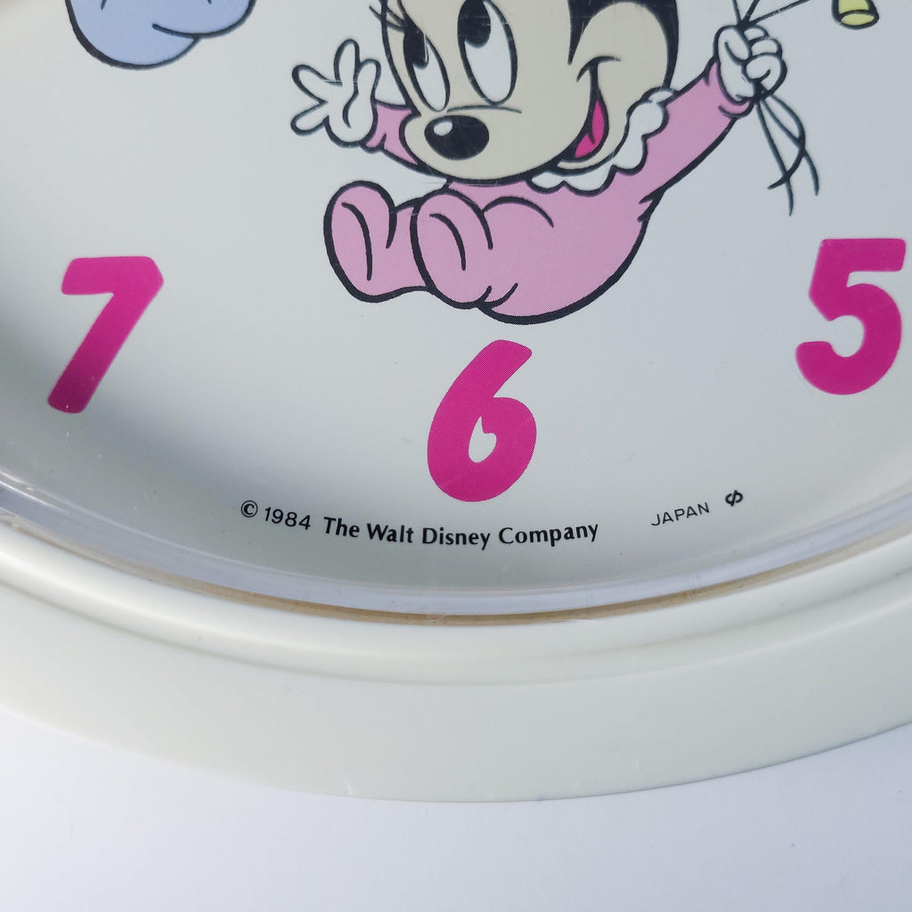 Vintage Mickey Mouse Wall Clock, Disney Nursery Decor