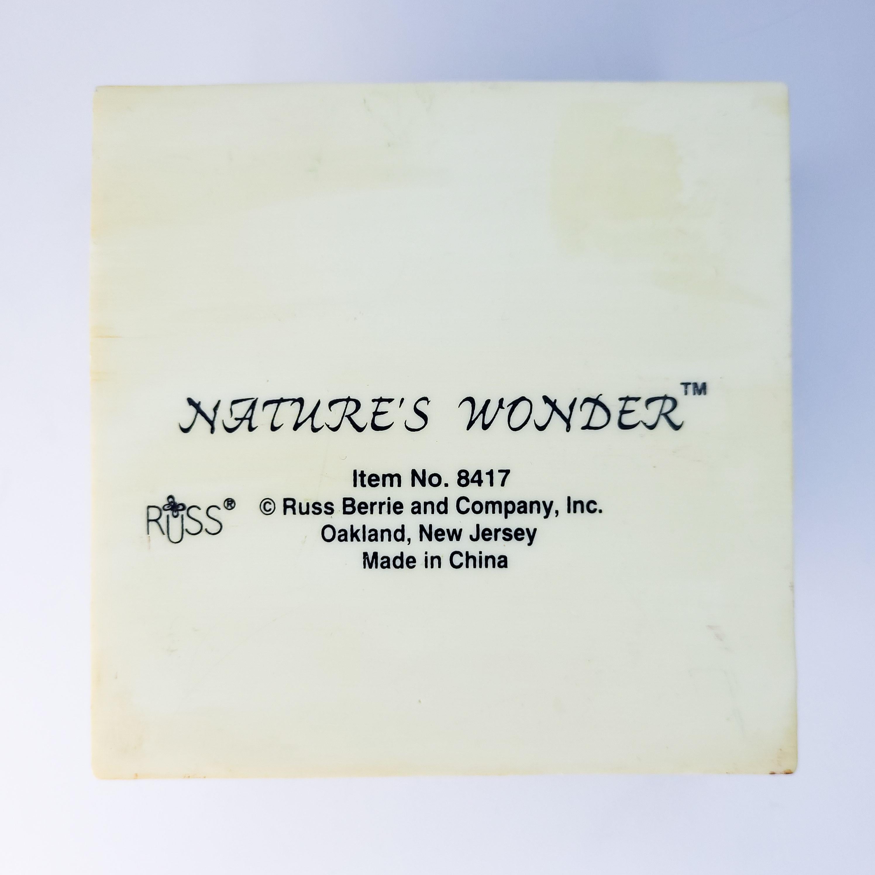 Vintage Spring Wall Art, Russ Berrie “Nature’s Wonder” Easter Bunny