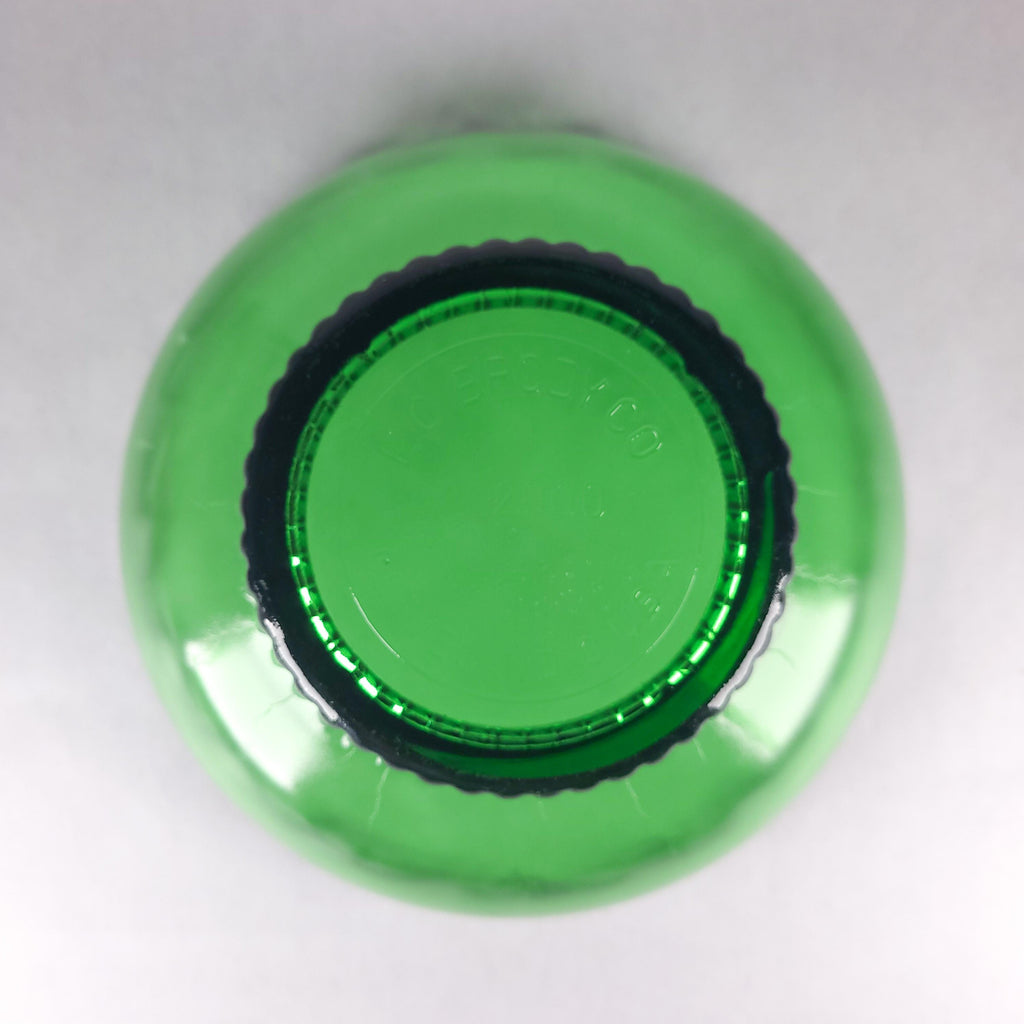 Vintage Emerald Green Pedestal Bowl, E.O. Brody Glass Scalloped Planter, Mid-Century Flower Pot