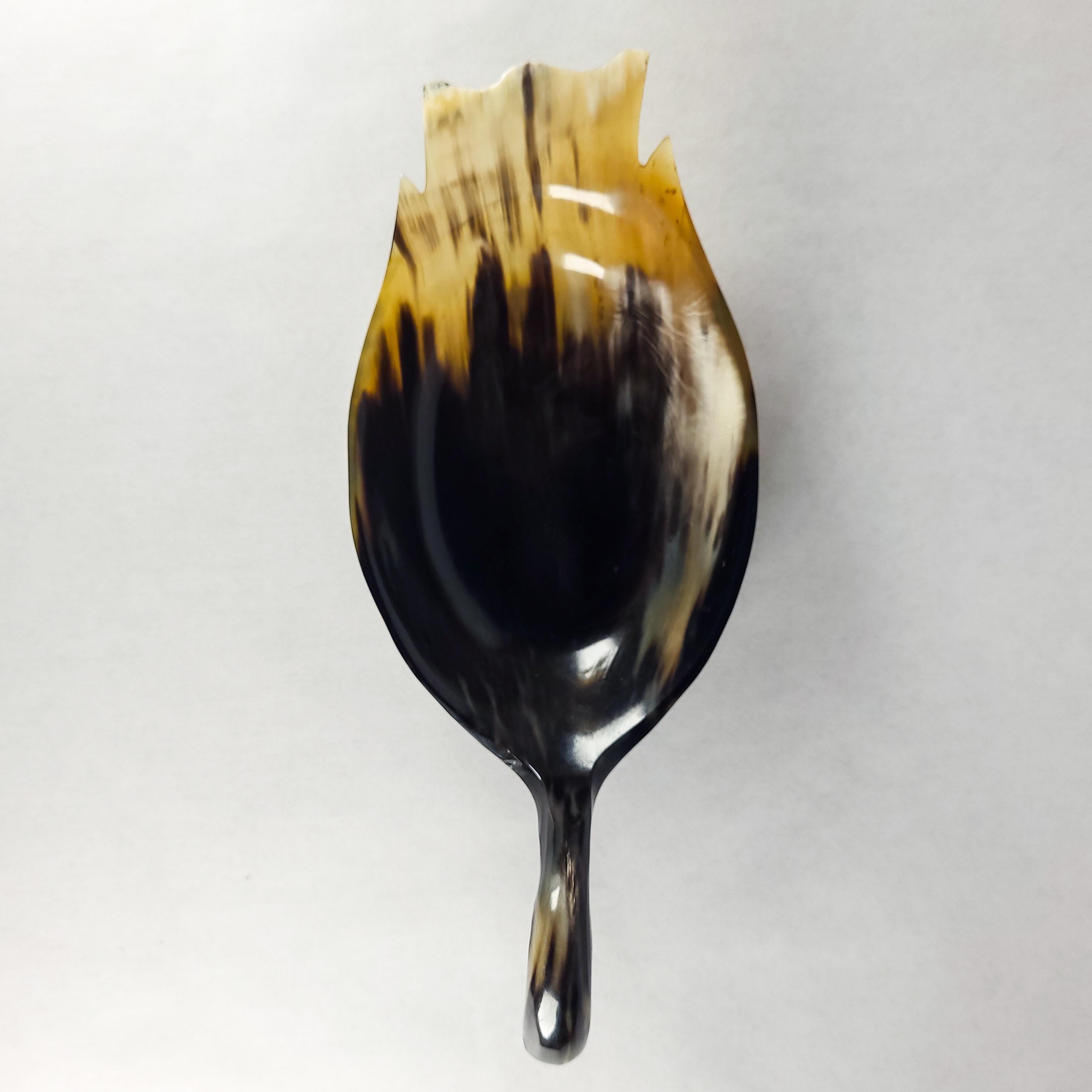 Vintage Buffalo Horn Trinket Dish, MCM Sculptural Bird Catchall
