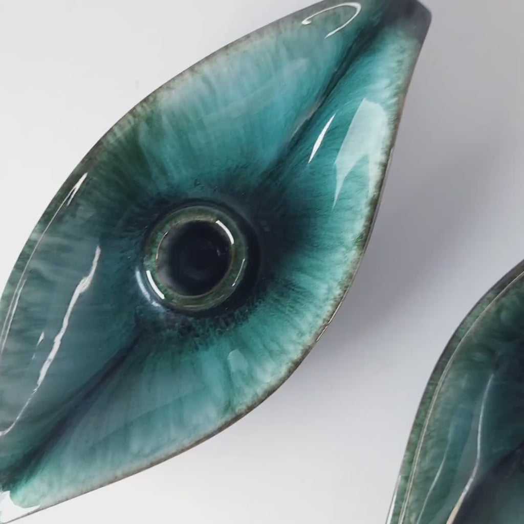 Blue Mountain Pottery Candle Holders