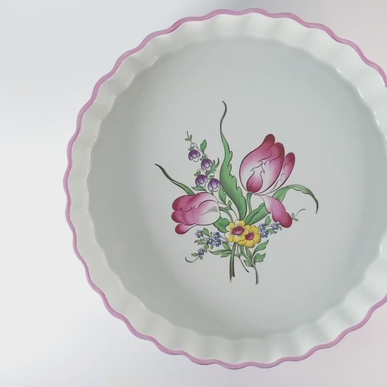 Vintage Quiche Dish, Freezer & Microwave Safe